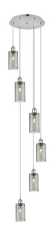 Downtown Urban Six Light Pendant in Polished Nickel (405|116B-6P-PN-G434-7SM)