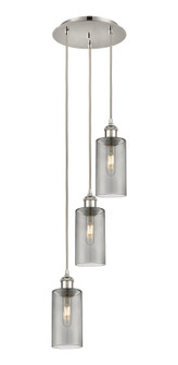Downtown Urban Three Light Pendant in Polished Nickel (405|113B-3P-PN-G434-7SM)