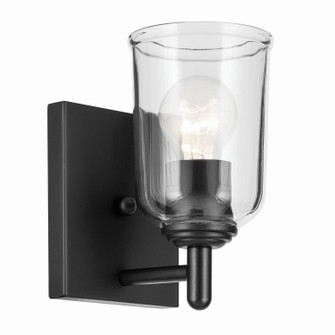Shailene One Light Wall Sconce in Black (12|45572BKCLR)