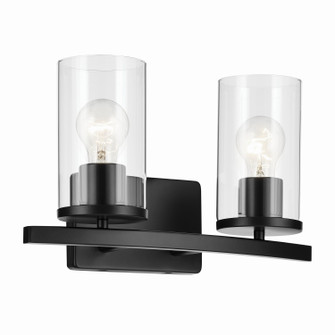 Crosby Two Light Bath in Black (12|45496BKCLR)