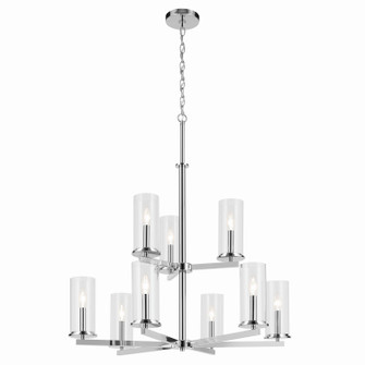 Crosby Nine Light Chandelier in Chrome (12|44014CH)