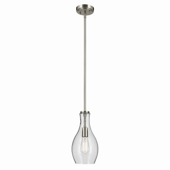 Everly One Light Pendant in Brushed Nickel (12|42456NI)