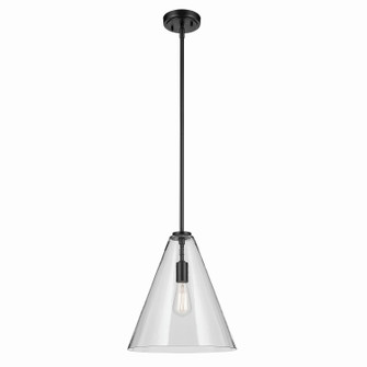 Everly One Light Pendant in Black (12|42200BK)