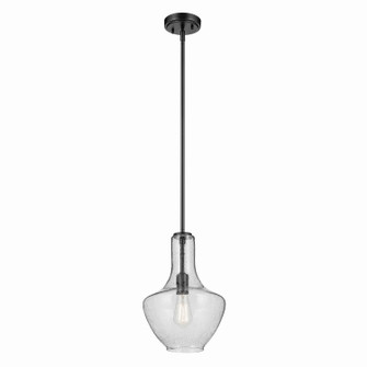 Everly One Light Pendant in Black (12|42141BKCS)