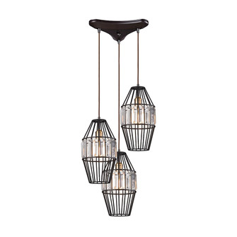 Yardley Three Light Pendant in Oil Rubbed Bronze (45|14248/3)