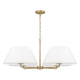 Parson Four Light Chandelier in Matte Brass (65|453241MA)