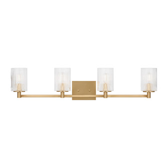 Lando Four Light Wall / Bath in Satin Brass (1|GLV1044EN/SB)