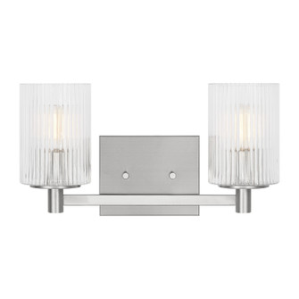 Lando Two Light Wall / Bath in Brushed Steel (1|GLV1042EN/BS)