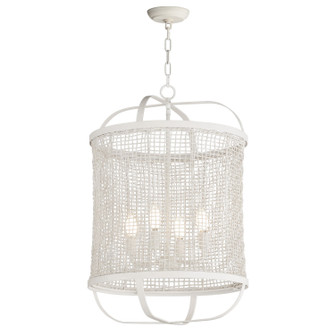 Cestino Four Light Pendant in Weathered White (16|22474WWT)