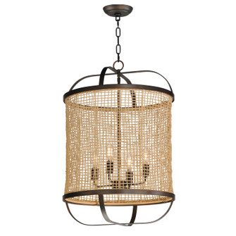 Cestino Four Light Pendant in Antique Bronze (16|22474NAANB)