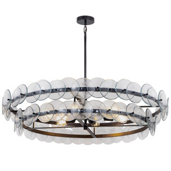 Loren Eight Light Chandelier in Gunmetal (16|21824TCGM)