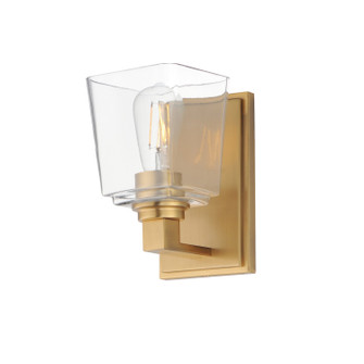 Cubos One Light Wall Sconce in Natural Aged Brass (16|21381CLNAB)