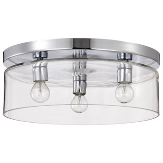 Marlowe Three Light Flush Mount in Polished Nickel (72|60-8074)