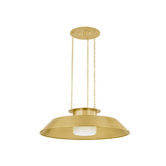 Woodrow One Light Pendant in Aged Brass (70|8832-AGB)