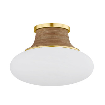 Pearl River One Light Flush Mount in Aged Brass (70|2310-AGB)