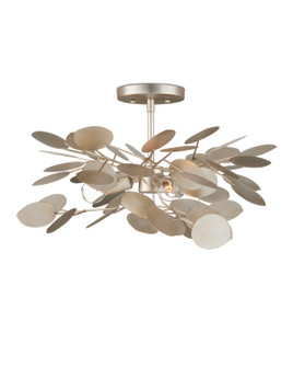 Lunaria Collection Three Light Semi-Flush Mount in Contemporary Silver Leaf (142|9000-1259)