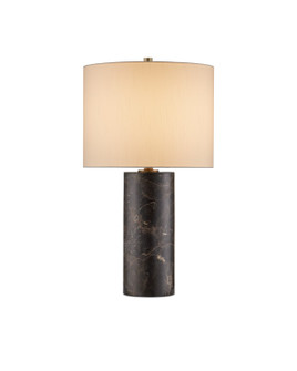 Vespera One Light Table Lamp in Coffee Brown/Antique Brass (142|6000-0974)