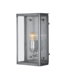 Royster One Light Outdoor Wall Sconce in Antique Silver/Clear (142|5500-0054)