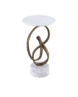 Ruban Accent Table in Antique Brass/Natural (142|4000-0196)