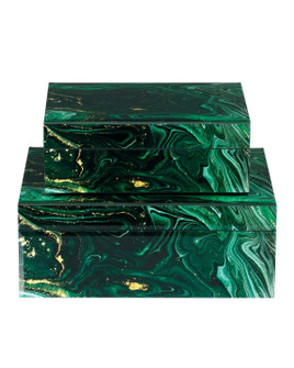 Interstellar Box Set of 2 in Dark Green (142|1200-0924)
