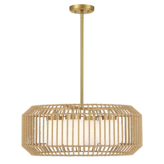 Pastis Four Light Pendant in Warm Brass (51|7-2041-4-322)