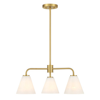 Blair Three Light Chandelier in Warm Brass (51|1-4013-3-322)
