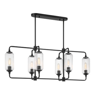 Holton Six Light Linear Chandelier in Matte Black (51|1-3026-6-89)