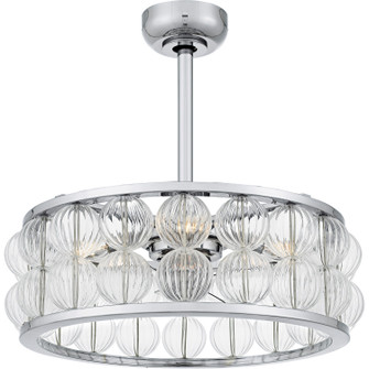 Terrarock Four Light Fan Light in Polished Chrome (10|TRK3123C)
