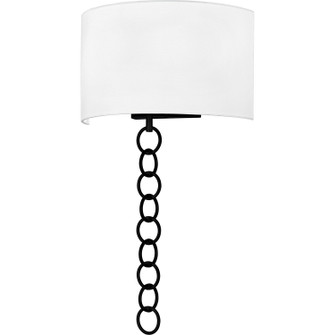 Quoizel Wood Two Light Wall Sconce in Matte Black (10|QW6798MBK)