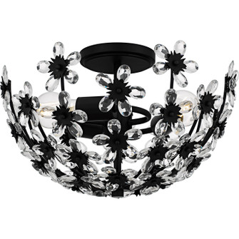 Quoizel Semi-Flush Mount Three Light Semi-Flush Mount in Matte Black (10|QSF6783MBK)