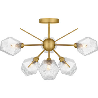 Salvador Six Light Semi-Flush Mount in Brushed Gold (10|PCSVD1724BRG)