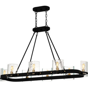 Gloucester Eight Light Linear Chandelier in Matte Black (10|GLC842MBK)