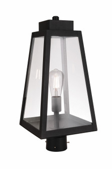 Sorano One Light Outdoor Post Mount in Textured Black (46|ZA6925-TB)