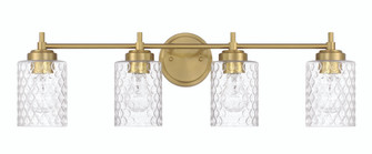 Claire Four Light Vanity in Satin Brass (46|60504-SB)