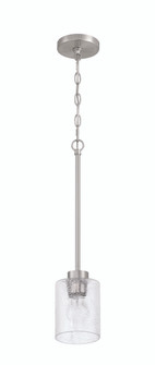 Lyndsey One Light Mini Pendant in Brushed Polished Nickel (46|60291-BNK)