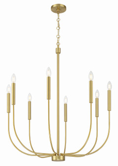 Traci Eight Light Chandelier in Satin Brass (46|59828-SB)