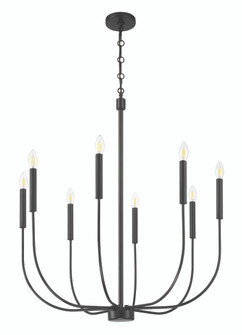 Traci Eight Light Chandelier in Flat Black (46|59828-FB)