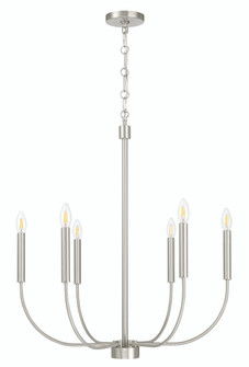 Traci Six Light Chandelier in Brushed Polished Nickel (46|59826-BNK)