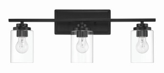 Clark Three Light Vanity in Flat Black (46|20425FB3)