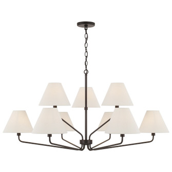 Chadwick Nine Light Chandelier in Espresso (65|456691ES-713)