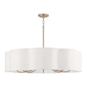 Sabine Eight Light Chandelier in Matte Brass (65|456481MA)