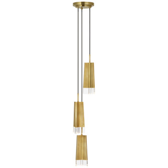 Matcha LED Pendant in Hand-Rubbed Antique Brass (268|TOB 5662HAB-CG)