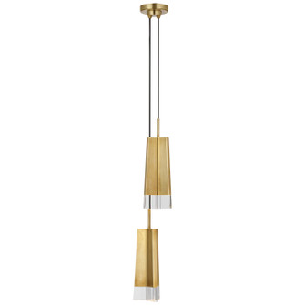 Matcha LED Pendant in Hand-Rubbed Antique Brass (268|TOB 5661HAB-CG)