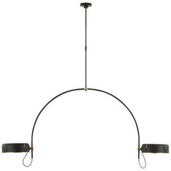 Oso LED Pendant in Modern Iron and Hand-Rubbed Antique Brass (268|TOB 5132MI/HAB-MI)