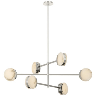 Melange LED Chandelier in Polished Nickel (268|KW 5607PN-ALB)