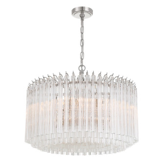 Lofton Seven Light Chandelier in Polished Nickel (60|LOF-5007-PN)