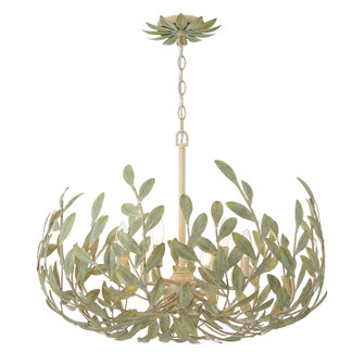 Broche Six Light Chandelier in Champagne Green Tea (60|533-CT)