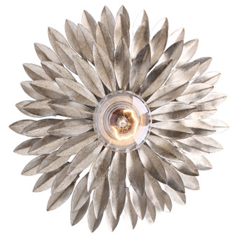 Broche One Light Wall Sconce in Antique Silver (60|500W-SA)