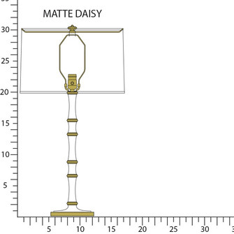 Kane One Light Table Lamp in Matte Daisy w/Modern Brass (165|MDY71X)