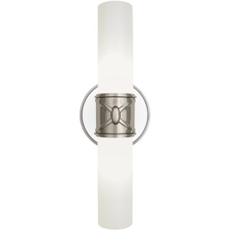 Chase Two Light Wall Sconce in Dark Antique Nickel w/Polished Cased White (165|D1979)